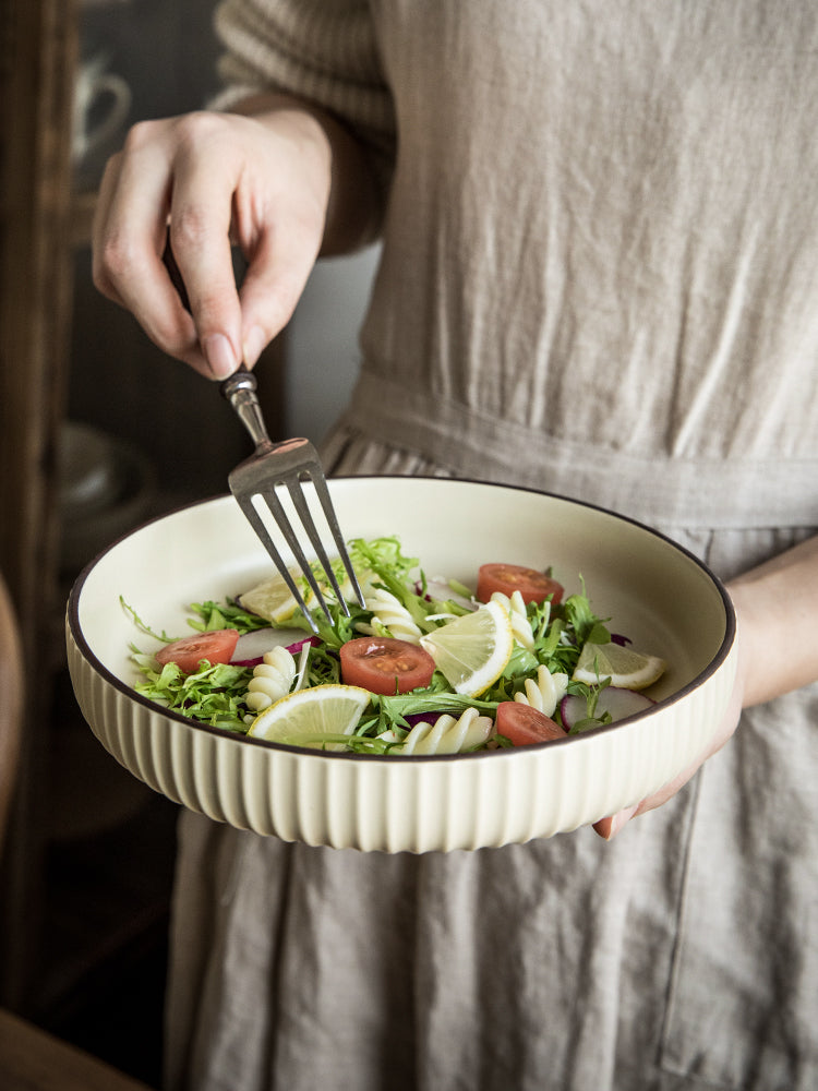 Vintage Ceramic Stir-fry & Salad Plate