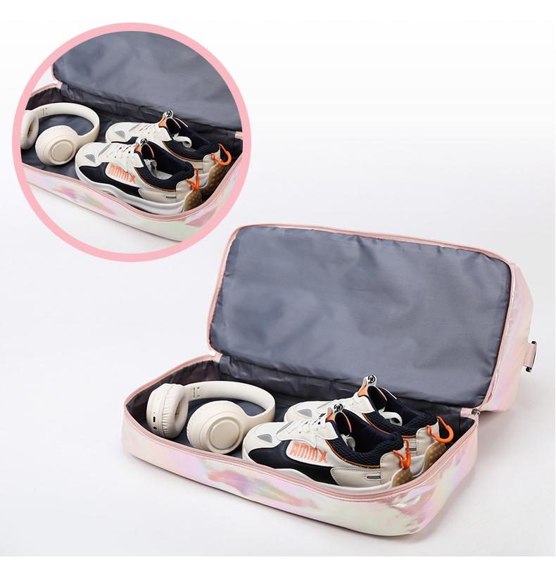 Iridescent Pearl Gym Duffel Bag – Shoe Compartment & Wet/Dry Separation