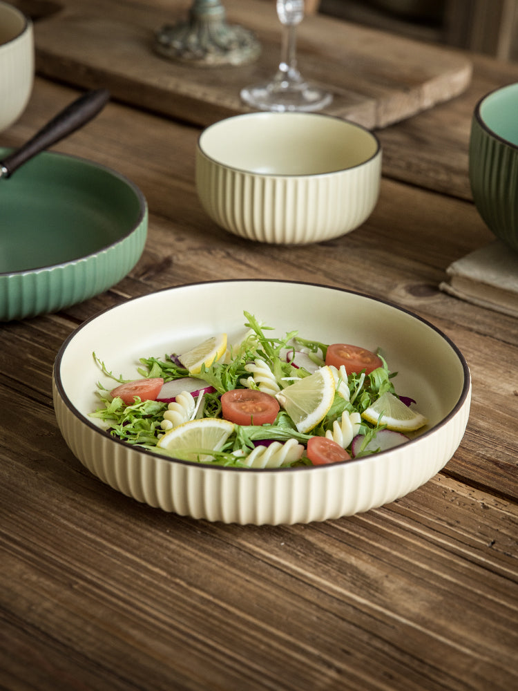 Vintage Ceramic Stir-fry & Salad Plate