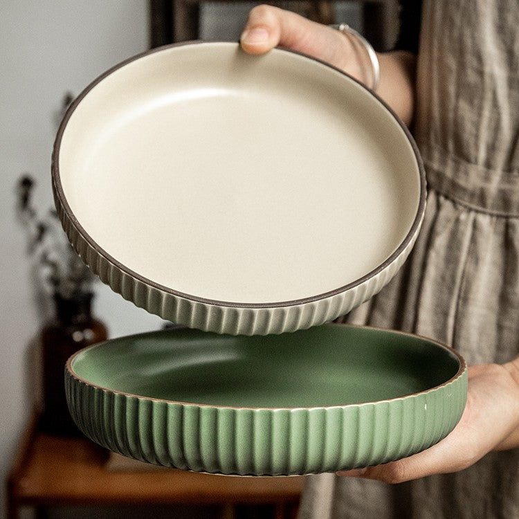 Vintage Ceramic Stir-fry & Salad Plate