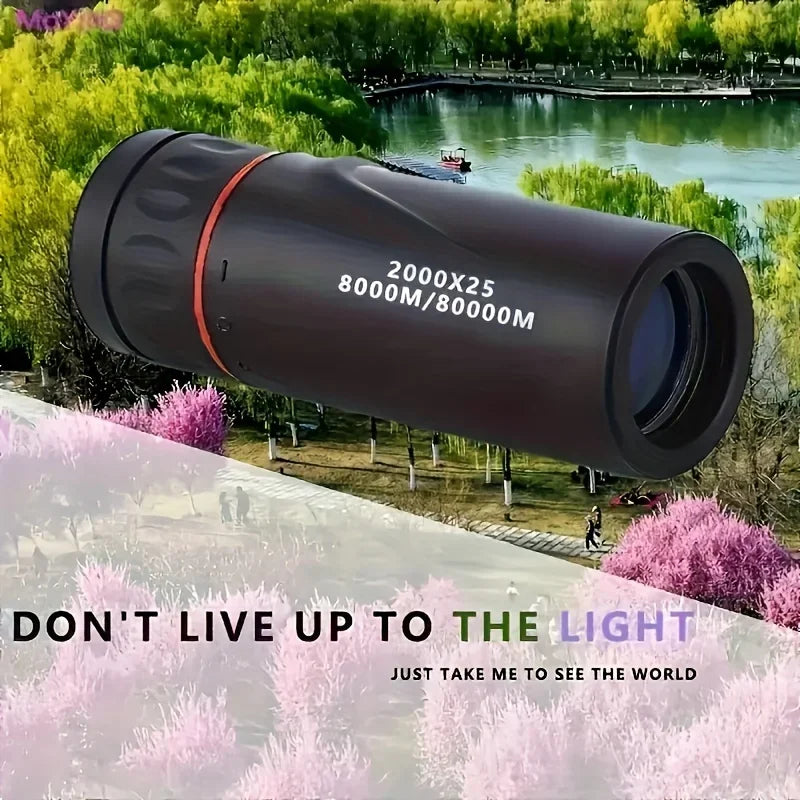 High-Definition Monocular Telescope, Compact Portable Scope for Travel and Outdoor