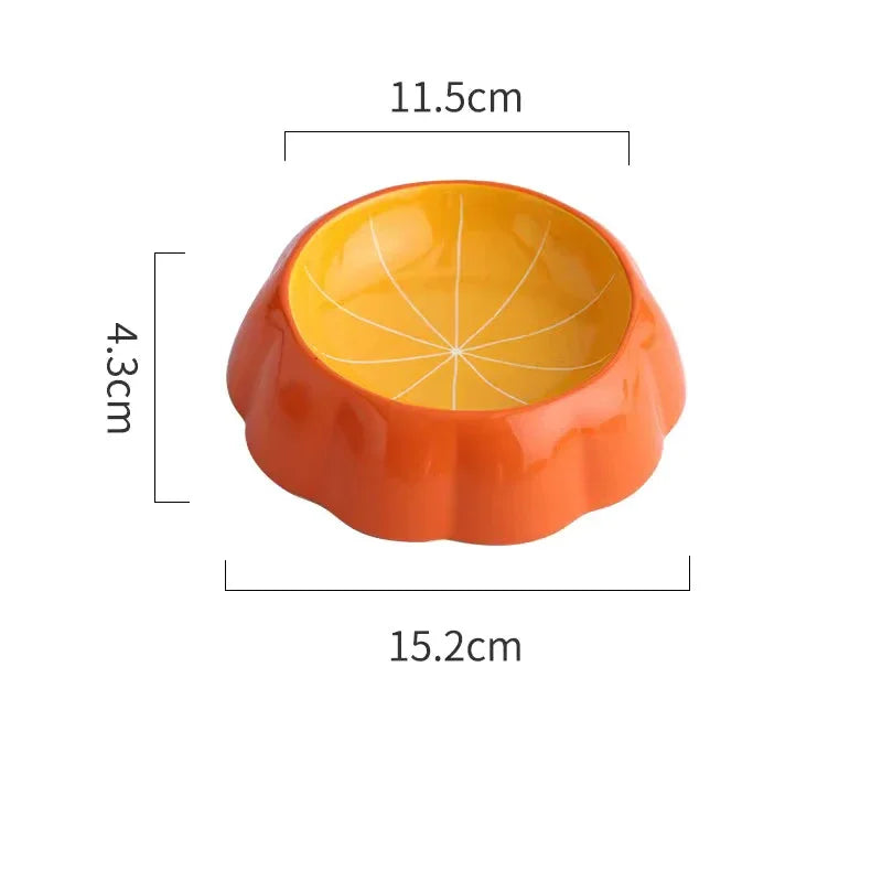 Ceramic Pet Bowl, Fruit Design Food and Water Bowl for Cats and Small Pets
