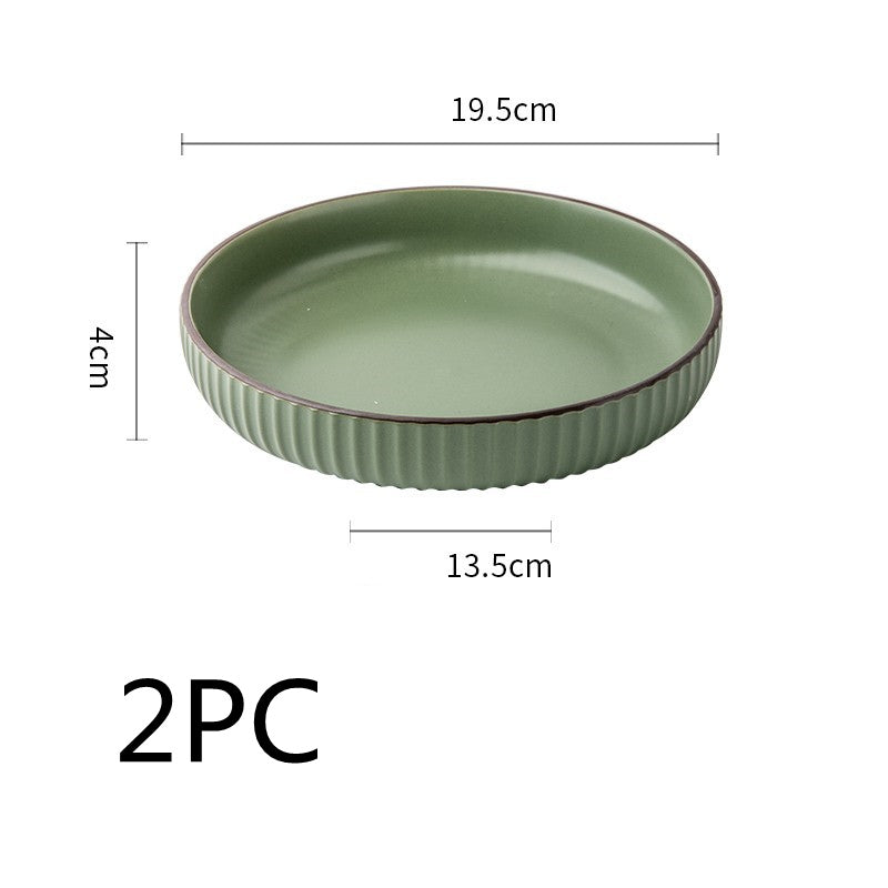 Vintage Ceramic Stir-fry & Salad Plate