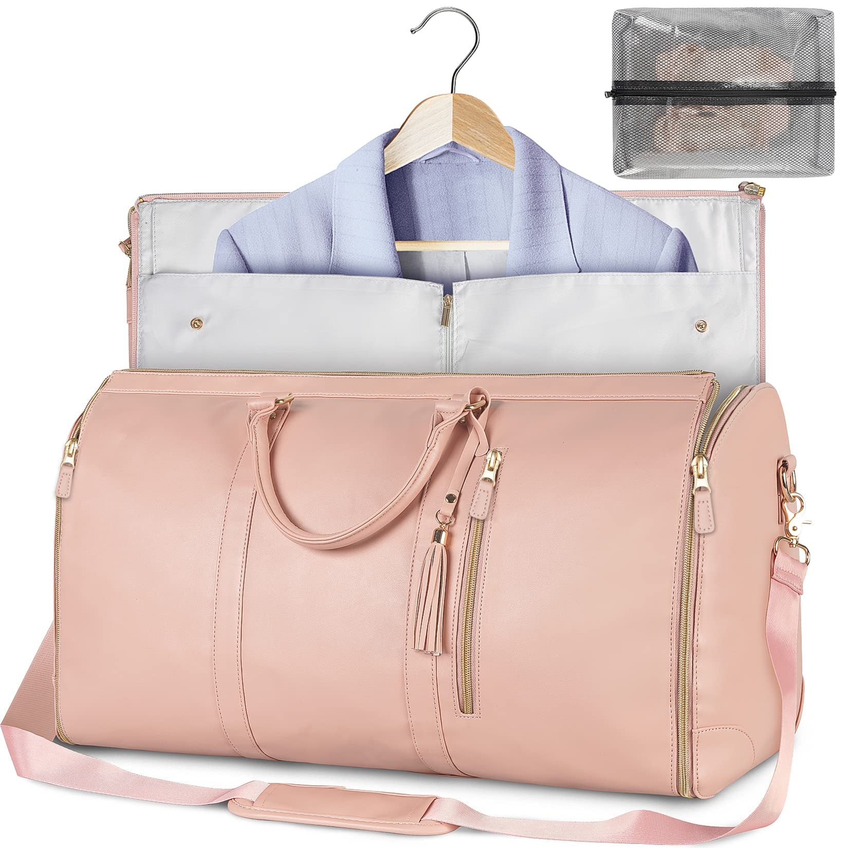 Foldable Garment Bag That Converts Into a Travel Duffle – Waterproof & Multi-Compartment